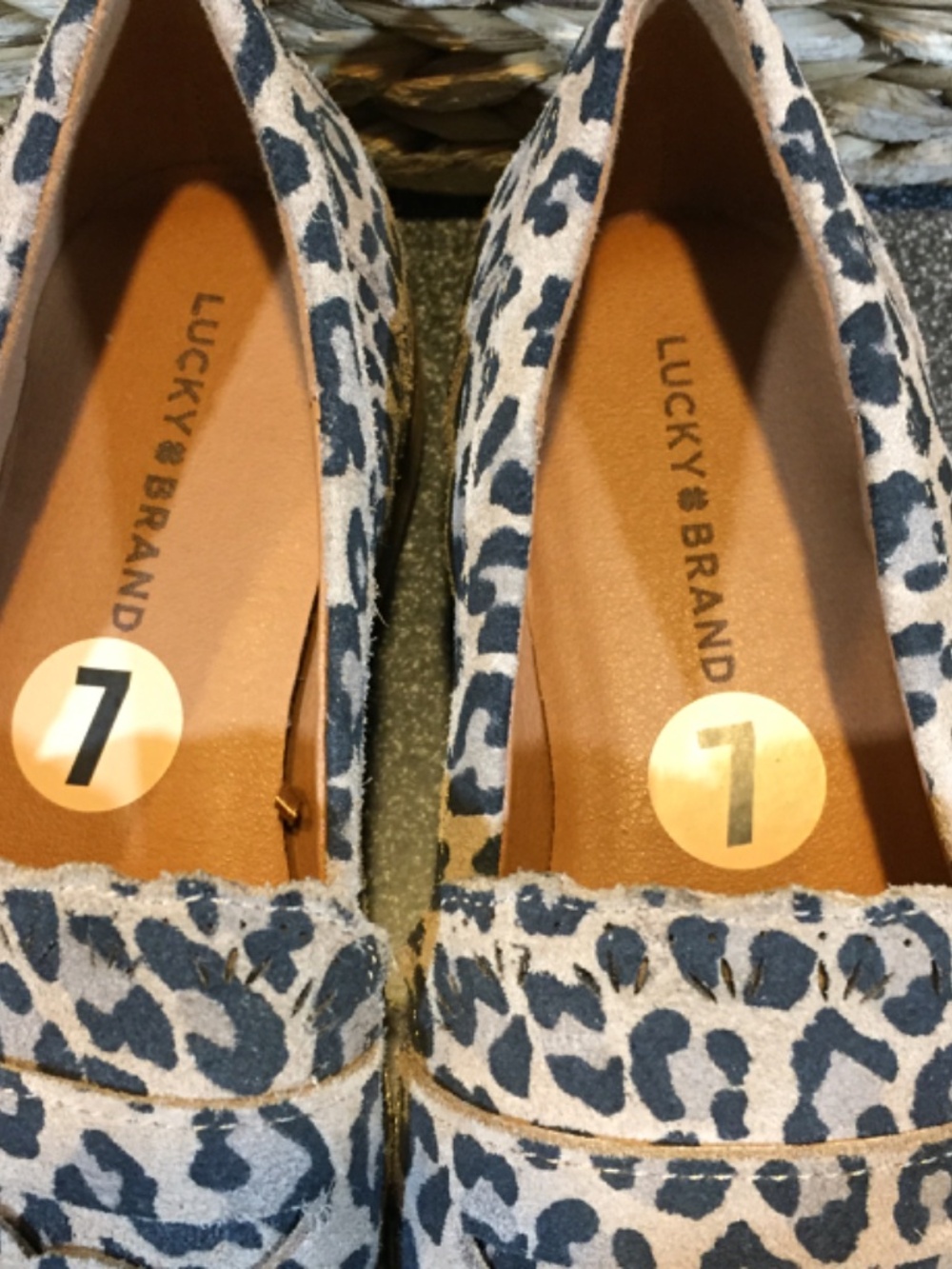 Lucky Brand Leopard Print Penny Loafers - Brown and Black - Picture 11 of 12